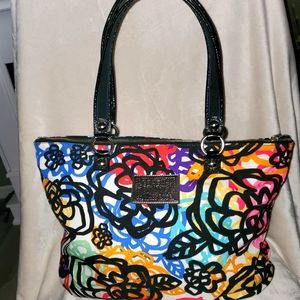 Coach Poppy Canvas Tote